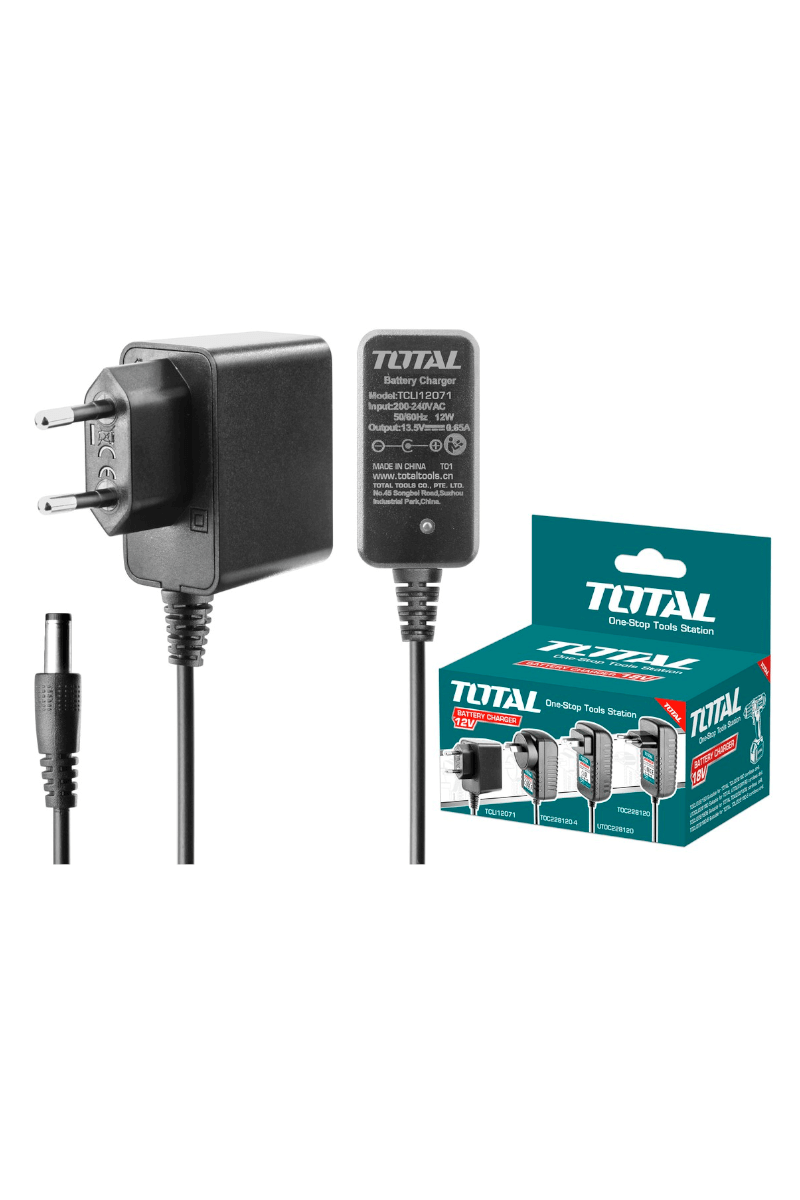 Total Φορτιστής TCLI12071 για Μπαταρίες Εργαλείων 12V