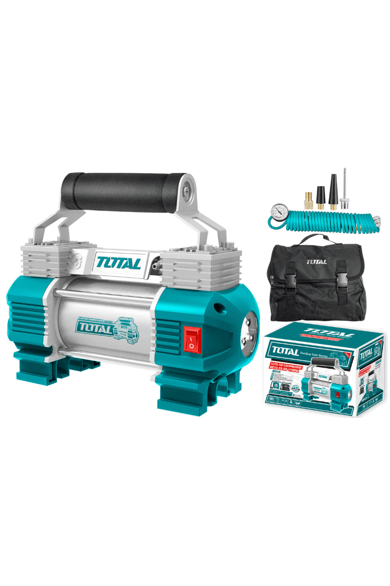 TOTAL ΚΟΜΠΡΕΣΕΡ ΑΕΡΟΣ ΑΥΤΟΚΙΝΗΤΟΥ Β.Τ ΜΕ ΦΩΣ 12V (TTAC2506)