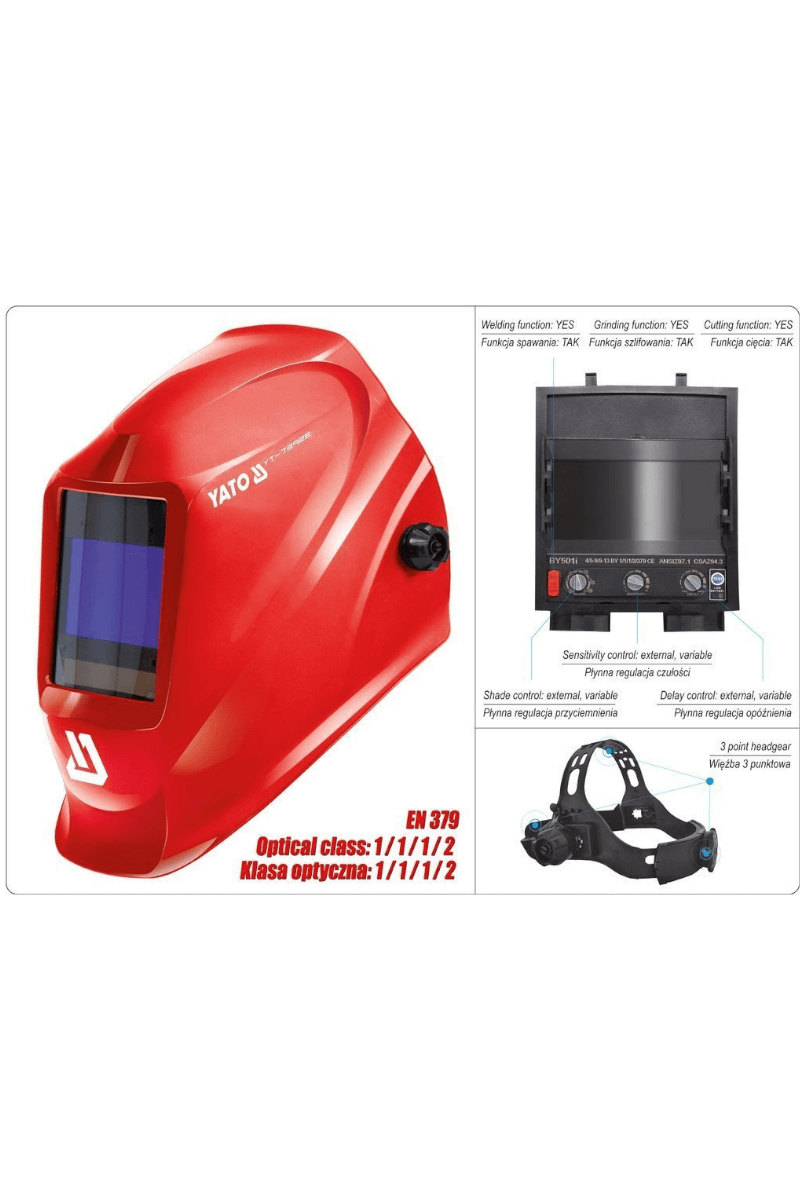 Yato Ηλεκτρονική Μάσκα Ηλεκτροκόλλησης YT-73925    2 Yato Ηλεκτρονική Μάσκα Ηλεκτροκόλλησης YT-73925 2